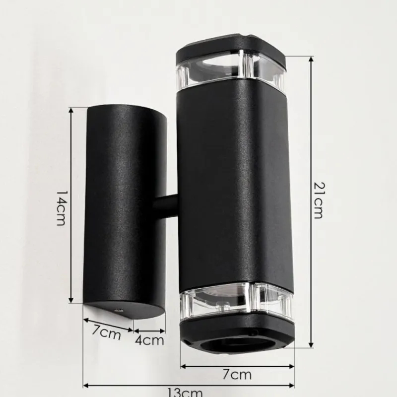 hofstein Applique murale d'extérieur Corneda Noir, 1 lumière