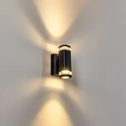 hofstein Applique murale d'extérieur Corneda Noir, 1 lumière