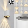 hofstein Applique murale d'extérieur Mora LED Blanc, 2 lumières