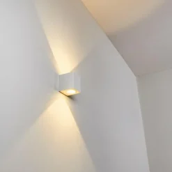 hofstein Applique murale d'extérieur Mora LED Blanc, 2 lumières