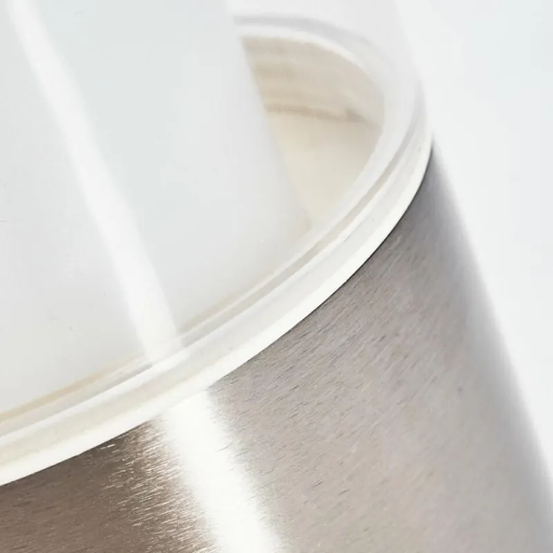 hofstein Applique murale d'extérieur Leon LED Nickel mat, 1 lumière