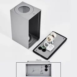 hofstein Applique murale d'extérieur Boda Gris, 2 lumières