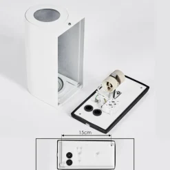 hofstein Applique murale d'extérieur Boda Blanc, 2 lumières