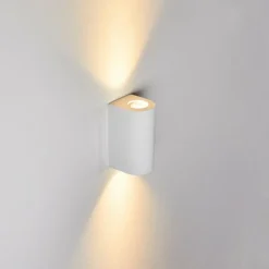 hofstein Applique murale d'extérieur Boda Blanc, 2 lumières