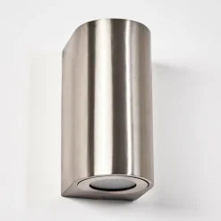 hofstein Applique murale d'extérieur Boda Nickel mat, 2 lumières