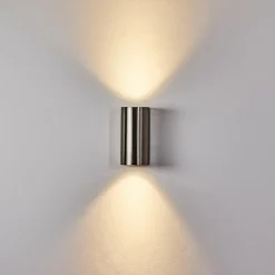 hofstein Applique murale d'extérieur Boda Nickel mat, 2 lumières