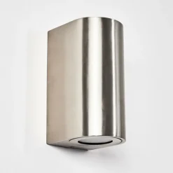 hofstein Applique murale d'extérieur Boda Nickel mat, 2 lumières