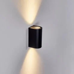 hofstein Applique murale d'extérieur Boda Noir, 2 lumières