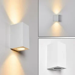 hofstein Applique murale d'extérieur Boda Blanc, 2 lumières