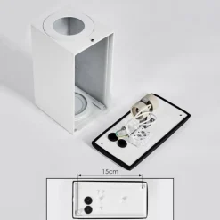 hofstein Applique murale d'extérieur Boda Blanc, 2 lumières