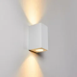 hofstein Applique murale d'extérieur Boda Blanc, 2 lumières