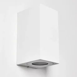 hofstein Applique murale d'extérieur Boda Blanc, 2 lumières