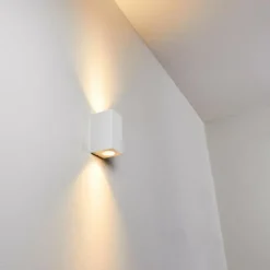 hofstein Applique murale d'extérieur Boda Blanc, 2 lumières