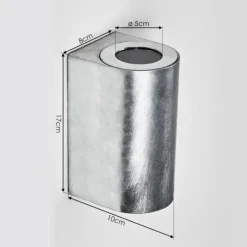 hofstein Applique murale d'extérieur Boda Argenté, 2 lumières