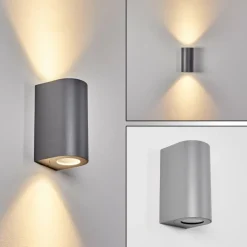 hofstein Applique murale d'extérieur Boda Gris, 2 lumières