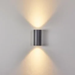 hofstein Applique murale d'extérieur Boda Gris, 2 lumières