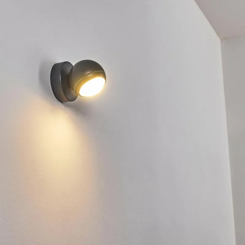 hofstein Applique murale d'extérieur Kapowai LED Anthracite, 1 lumière