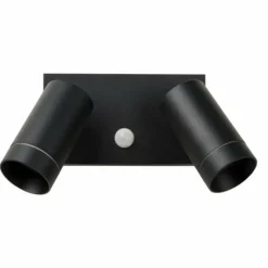 Luminaires Lucide Applique murale d'extérieur Lucide TAYLOR Noir, 2 lumières, Détecteur de mouvement