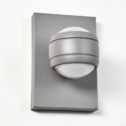 hofstein Applique murale d'extérieur Arsego LED Gris, 2 lumières