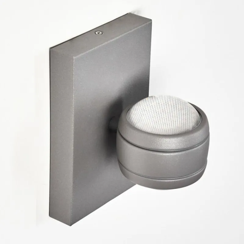 hofstein Applique murale d'extérieur Arsego LED Gris, 2 lumières