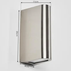 hofstein Applique murale d'extérieur Avena LED Acier inoxydable, 1 lumière