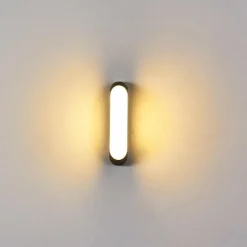 hofstein Applique murale d'extérieur Arvier LED Noir, 1 lumière