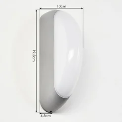 hofstein Applique murale d'extérieur Arvier LED Gris, 1 lumière