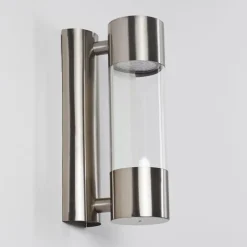 hofstein Applique murale d'extérieur Caivano LED Nickel mat, 1 lumière