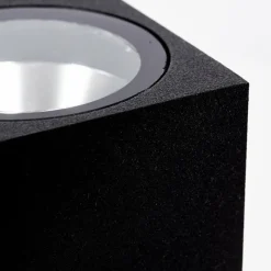 hofstein Applique murale d'extérieur Komoren LED Noir, 2 lumières