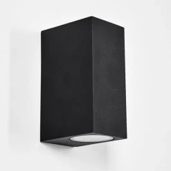 hofstein Applique murale d'extérieur Komoren LED Noir, 2 lumières