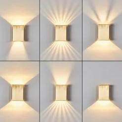 hofstein Applique murale d'extérieur Benin LED Laiton, 1 lumière