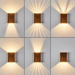 hofstein Applique murale d'extérieur Benin LED Rouille, 1 lumière