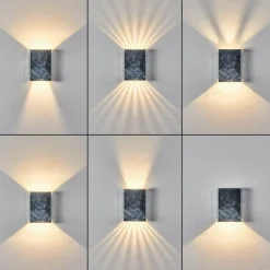 hofstein Applique murale d'extérieur Benin LED Gris, 1 lumière