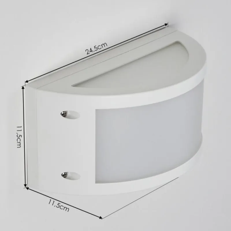 hofstein Applique murale d'extérieur Pompeano LED Blanc, 1 lumière