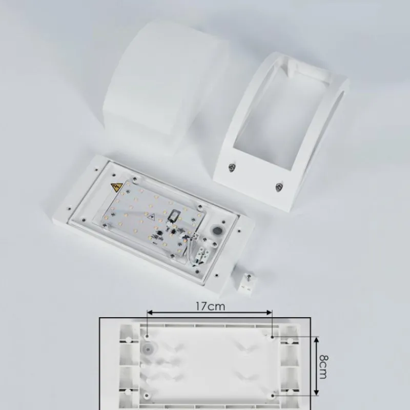 hofstein Applique murale d'extérieur Pompeano LED Blanc, 1 lumière