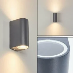 hofstein Applique murale d'extérieur Kingstown Anthracite, 2 lumières