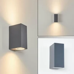 hofstein Applique murale d'extérieur Kingstown Anthracite, 2 lumières