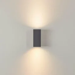 hofstein Applique murale d'extérieur Kingstown Anthracite, 2 lumières