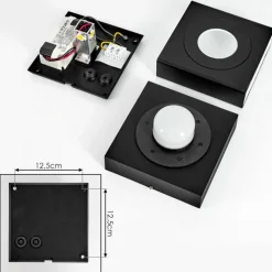 hofstein Applique murale d'extérieur Fontanile LED Noir, Blanc, 1 lumière