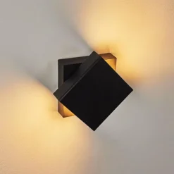 hofstein Applique murale d'extérieur Fontanile LED Noir, Blanc, 1 lumière