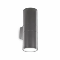 Luminaires Ideallux Applique murale d'extérieur Ideallux GUN Anthracite, 2 lumières