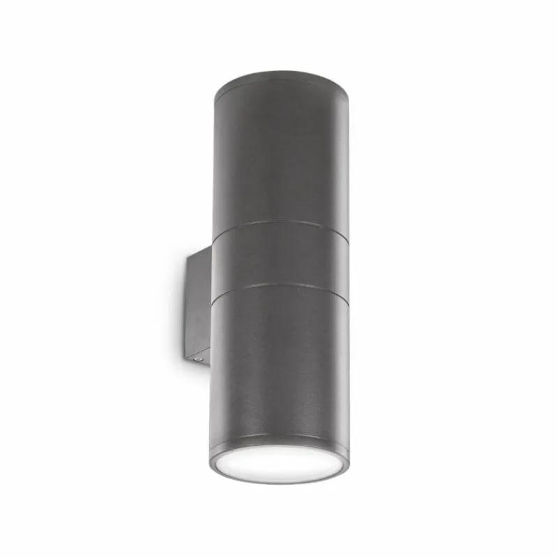 Luminaires Ideallux Applique murale d'extérieur Ideallux GUN Anthracite, 2 lumières