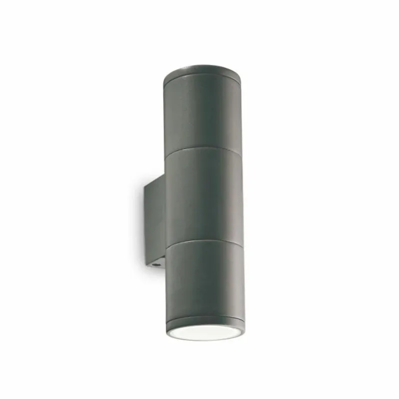 Luminaires Ideallux Applique murale d'extérieur Ideallux GUN Anthracite, 2 lumières