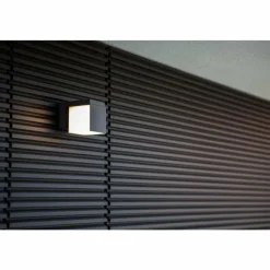Luminaires Lutec Applique murale d'extérieur Lutec CUBA LED Noir, 1 lumière