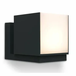 Luminaires Lutec Applique murale d'extérieur Lutec CUBA LED Noir, 1 lumière