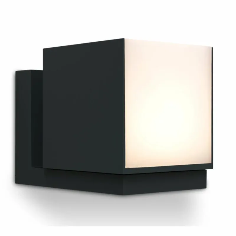 Luminaires Lutec Applique murale d'extérieur Lutec CUBA LED Noir, 1 lumière