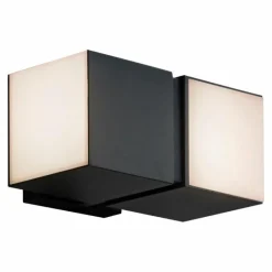 Luminaires Lutec Applique murale d'extérieur Lutec CUBA LED Noir, 2 lumières