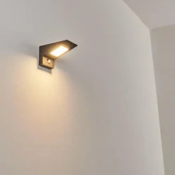 hofstein Applique murale d'extérieur Matlava LED Anthracite, Blanc, 1 lumière, Détecteur de mouvement