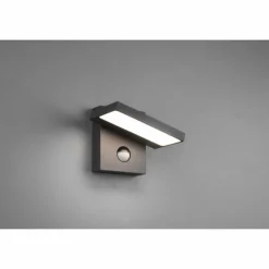 Luminaires Trio Applique murale d'extérieur Trio Horton LED Anthracite, 1 lumière, Détecteur de mouvement