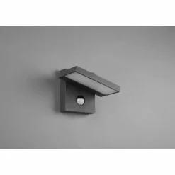 Luminaires Trio Applique murale d'extérieur Trio Horton LED Anthracite, 1 lumière, Détecteur de mouvement